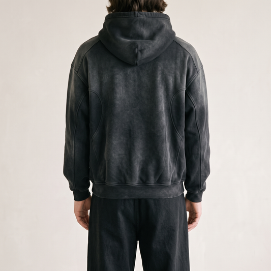 Sun Faded Heavyweight Hoodie back