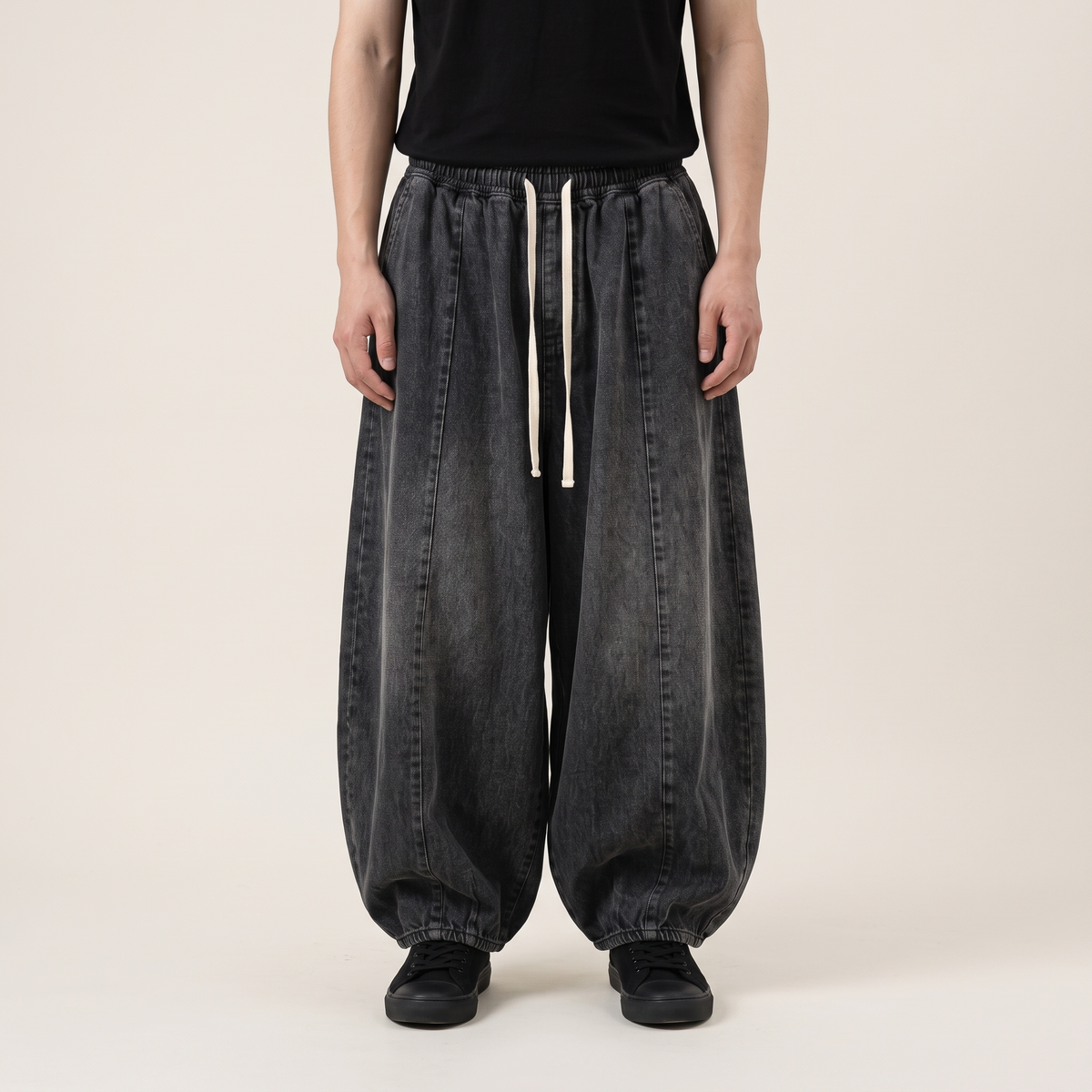 Oversized Denim Pants front